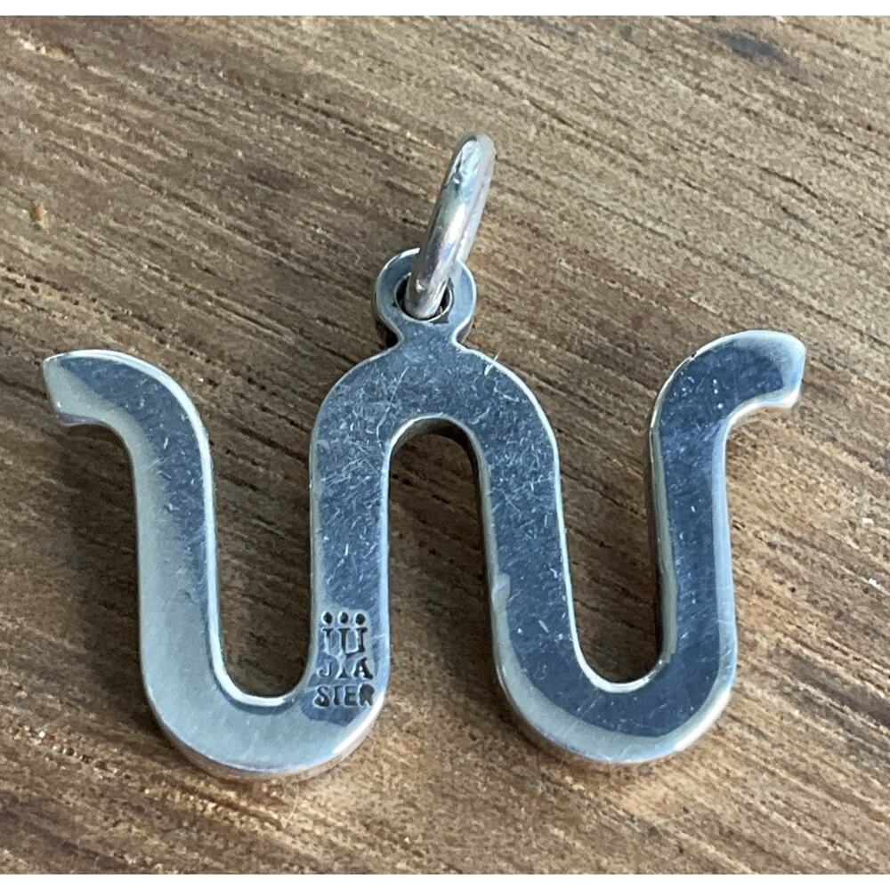 Retired James Avery Sterling Silver King Ranch Running w/ Brand Pendant/Charm